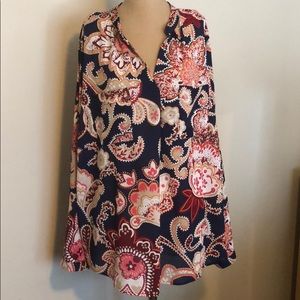 EUC Liz Claiborne Chiffon Pullover Top/Tunic